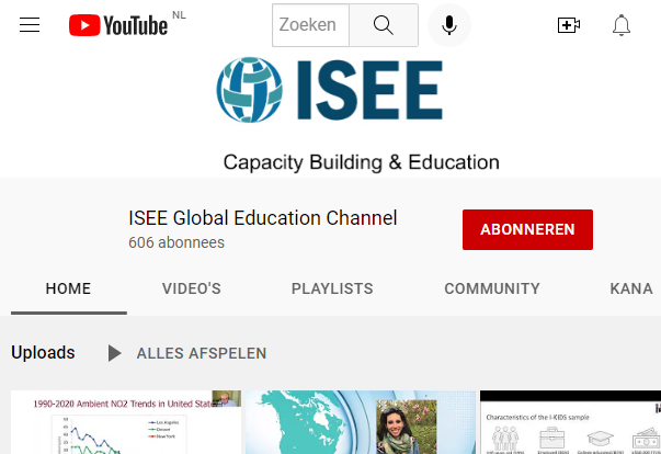 ISEE youtube kanaal